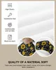 Chair Covers Sunflower Bee Flower Black Elasticity Cover Office Computer Seat Protector Case Home Kitchen Dining Room Slipcovers