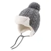 Casquettes Chapeaux Hiver Chaud Chapeau Pour Enfants Garçon Fille Earflap Beanie born Fashion Cap Avec Pompon Automne Bébé Couverture Oreilles Cap Costume Pour 0-8 Ans 230111