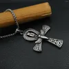 Hänge halsband 10st egyptiska ankh halsband korsmän kvinnor unisex smycken