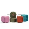 Jewelry Boxes Veet Box Portable Octagon Double Ring Storage Wedding Display Case For Girls Women Gift Packaging 12 Colors Dro Dhgarden Dhnjc