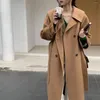 Kadınlar Down 2023 Modaya uygun kahverengi gri bayanlar uzun gerçek yün kaşmir paltolar dış giyim toptan satış