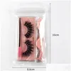 False Eyelashes 3D Lashes Eyelash Extension Combination Lash Pack Supply With Curler And Brush Natural Thick Coloris Makeup Kit Drop Dh6Pp