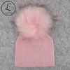 Casquettes Chapeaux GZHilovingL Doux Hiver né Bébé Garçons Filles Pompon En Fausse Fourrure Chapeaux Casquettes Enfants Childs Filles Laine Tricoté Skullies Bonnets 230111