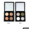 Oogschaduw luxe make -up schoonheid pro kleur 4 pallete compacte colorf shimmer natuurlijk gemakkelijk te dragen lichte oogschaduw drop levering hij dhf3f