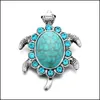 Autres composants turquoises 18 mm éléphant hibou croix tortue métal bouton pression Fit bijoux à bricoler soi-même livraison directe résultats Dhqwf