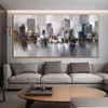 Paintings Reliabli Art City Building Poster Scenery Pictures For Home Abstract Oil Painting On Canvas Wall Living Room Decoration Dr Dhtd2