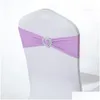 SASHES 50PCS Lycra Spandex Stretch Chair Chair Band Heart شكل قلب المأدبة إسقاط تسليم المنسوجات المنزل ERS DHH9E