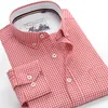 Casual shirts van heren 6xl 7xl 8xl 9xl 10xl groot formaat geruite voorlekte voorjaarsleermerk Kleding jeugd losse pocket katoen 230111