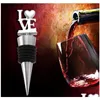 Party Favor Favor List Love Red Wine Butelka Stopper Kreatywne Europejskie małe prezenty Wedding Walentynki Prezent FPP1020 Drop Gelive Dhgtd