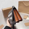 Vérifiez le sac de messager Postman Purse Canvas Le cuir sac à main sac à main Patchwork Patchwork épaule des sacs de bobe