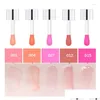 Lip Gloss Colori Olio Idratante Prugna Cappotto per rossetto Colorato Plumper Siero Idratante Glow Treatmentlip Drop Delivery Health Beaut Dhhxd