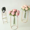 Flores decorativas Bunco artificial de lótus para decoração de casa Bouquet de seda rosa Falores de casamento peony Flores grinaldas grinaldas
