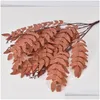 Dekoracyjne kwiaty wieńce szarańcza liście zielona roślina sztuczny jedwabny liść do dekoracji biura
