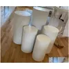 Party Decoration 2022 Round 35st Risers White Iron Cylinder sockel Display Pedestal Wedding Decorations Drop Delivery Home F DH0EF