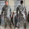 Costumes pour hommes Blazers Tactical Military Uniform Camouflage Army Clothing Forces spéciales AirSoft Soldat Training Veste de combat Pant