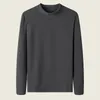 Men's Polos 2023 Autumn And Winter Men's Solid Pullover Thickened Thermal Long Sleeve Undercoat Men Half High Collar Slim Sweater