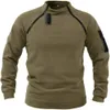 Sweats à capuche pour hommes Sweat-shirts pour hommes pull lâche couleur unie extérieur chaud respirant tactique 230111
