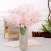 Dekorativa blommor 2023 Simulering Cherry Blossom Branch Artificial Flower El Wedding Decoration Home Party Decor Wall