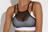 Gym Kleding Gedekte vrouwen Yoga Bra Mesh Sport Top Zwart Wit Fitness Vest Haut Femme Tank Mujer Sportswear Bralette 2023