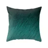 Taie d'oreiller 18 "nordique Simple géométrique bleu vert court en peluche canapé siège chambre doux housse de coussin maison taies d'oreiller décoratives