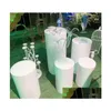 Other Festive Party Supplies Round Cylinder Pedestal Display Art Decor Cake Rack Plinths Pillars For Diy Wedding Decorations Holid Dht8E