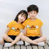 Ensembles de vêtements enfant en bas âge bébé garçon vêtements été ensemble enfant garçons à manches courtes voiture ours imprimer t-shirt Shorts doux infantile enfants tenue