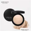 Gezichtspoeder hiert b2uty mineraliseer skinfinish make -up foundation met spiegel en puff natuurlijke longlasting oilcontrol press drop deliv dhqn3