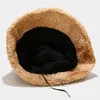 Bérets hiver chaud seau chapeau Teddy velours épais tie-dye pêcheur décontracté extérieur réglable pêche Panama pour femmes hommes