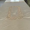 Toalha de mesa Toalha de mesa de renda tricotada retangular oca mesa de centro bordada 1052
