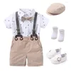 Комплекты одежды для мальчика костюма рождено красивые ромп -лук, набор дня рождения фестиваль подарки для комбинезон
