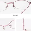 Zonnebrillen Half frame leesbril vrouwen retro metaalpresbyopische bril Mannen Anti Blue Light Hyperopia brillen Diopter 1.0 tot 4.0