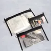 Cajas de bolsas cosméticas Cases transparentes PVC PVC POUCTO Moda Clear Cosmetic Bag Women Organizador de maquillaje Bolsía de viaje Bag Cosmetics Bags