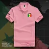Hommes Polos Sénégal SEN Polos Hommes Manches Courtes Blanc Marques Imprimées Pour Pays 2023 Coton Nation Équipe Drapeau Mode Sénégalais