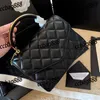 CC Brand Luxury Trend Thrend Women Women Classic Flap Envelope Diamond Lattice Leather Crossbody Retro bolsa de bolsa de bolsa