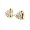 Charm Triangle Earrings Female Banquet Dress Wild Jewelry Simple Designer Drop Delivery Dhci8