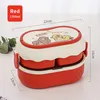 Conjuntos de utensílios de jantar Oneisall Lunch Box 1700ml Bento com colher de pauzinhos para crianças adultas Conjunto de armazenamento