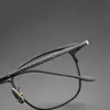 Solglasögonramar Vintage Pure Titanium Glasses Frame Men Square Myopia Recept Eglaslasser 2023 Manlig optisk koreanskt glasögonmode