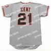 Maillots de baseball personnalisés San Francisco Vintage Baseball Jersey 20 BOBBY MURCER 1976 21 JEFF KENT 2001 LANIER CLARK 23 SHAWON DUNSTON 2002 TIT