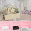 Gift Wrap Crystal Box PVC Portable Transparent Flower Packaging Floral Bag Beautif överraskning Bröllopsceremonin Cake Drop Delivery Home DHHI7