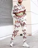 Survêtements pour hommes Automne Hoodies Ensemble Mode 3D Imprimé Drapeau Américain À La Mode Survêtement Sweat Pantalon De Survêtement Costume Casual Homme