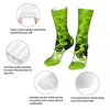 Men's Socks Green Motocross Dirt Bike Racing Sock Men Women Polyester Stockings Customizable Design