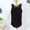 Camisetas sin mangas para mujer, camisetas sin mangas con cuello redondo, chaleco holgado para mujer, camisetas cómodas y transpirables para primavera y verano