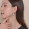 Backs Earrings Big Crystal Stones Clip For Women Female Korean Large Piercing Ear Party Wedding Jewelry Accessories KBE154