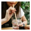 Drinking Straws 23Cm Ecofriendly Bamboo St Reusable Cleaner Brush Sts Bags For Party Wedding Bar Tools Beverages Drop Delivery Home Dhd32