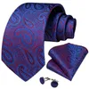 Bow Gines Blue Red Paisley Silk для мужчин 8 см моды мужская свадьба для шеи галстук платки заполотки заполотки Подарок