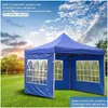 Farbton -Schutz -Seiten Paneel tragbares Zeltpavillon Klappschuppen Picknick Außen wasserdicht