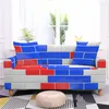 Fundas para sillas Azulejos de pared coloridos Patrón Funda de sofá Poliéster Todo incluido Sala de estar Dormitorio Toalla Decoración del hogar Multi-asiento