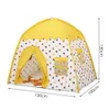 Toy Tents 130*100*130cm Kids Indoor Outdoor Castle Princess Tent Bed Little Castle Princess Oversized House Folding Game Birthday Gifts 230111