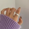 Обручальные кольца изысканная эластичность ручной работы из бисер жемчужина для женщин 2023