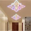 Światła sufitowe kolorowe nowoczesne korytarz kryształowy LED Light Corridor Lampa lustrzana koryta